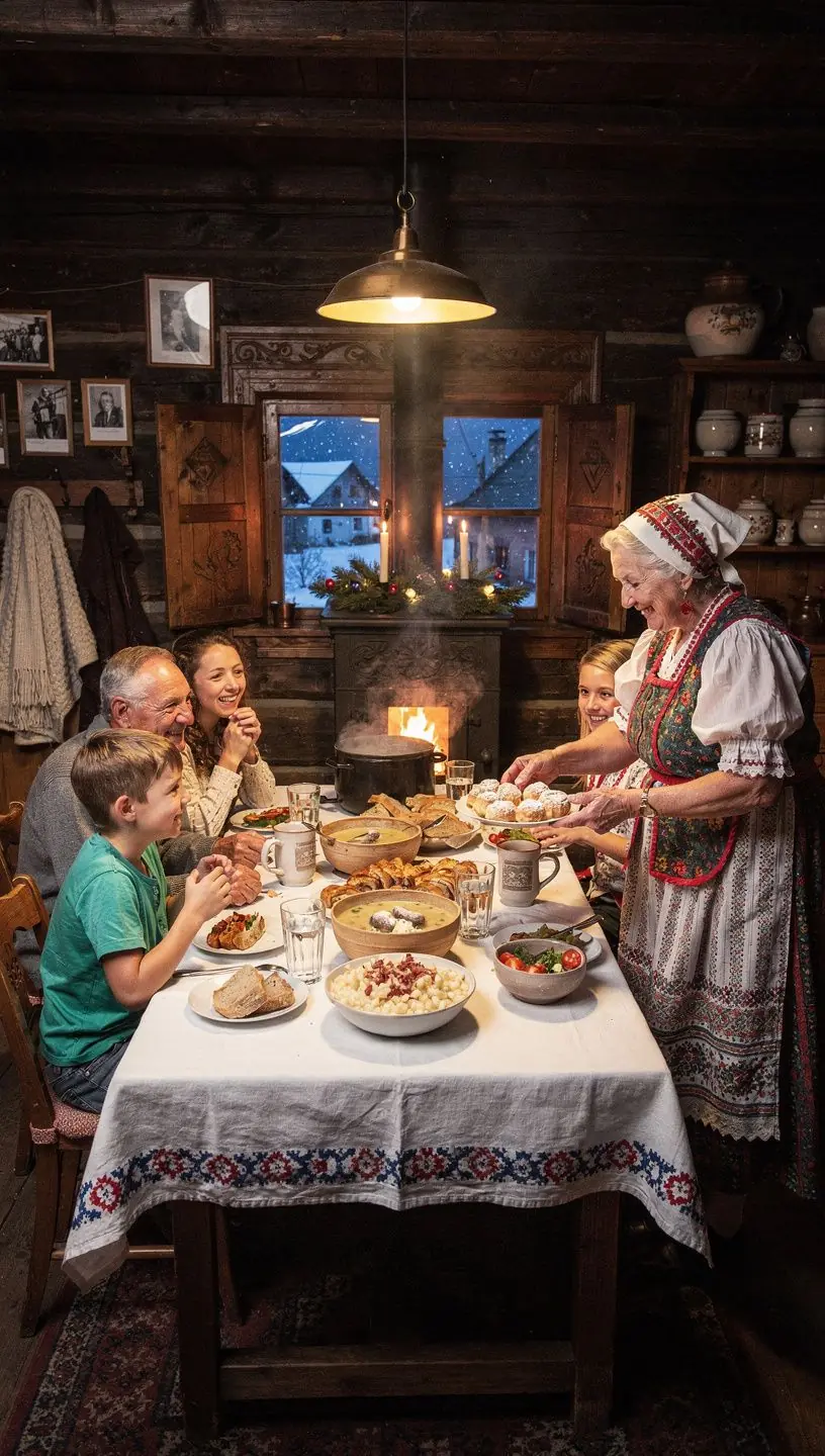 An open-air museum featuring authentic folk architecture, displaying historical buildings and artifacts from Slovak rural life.
